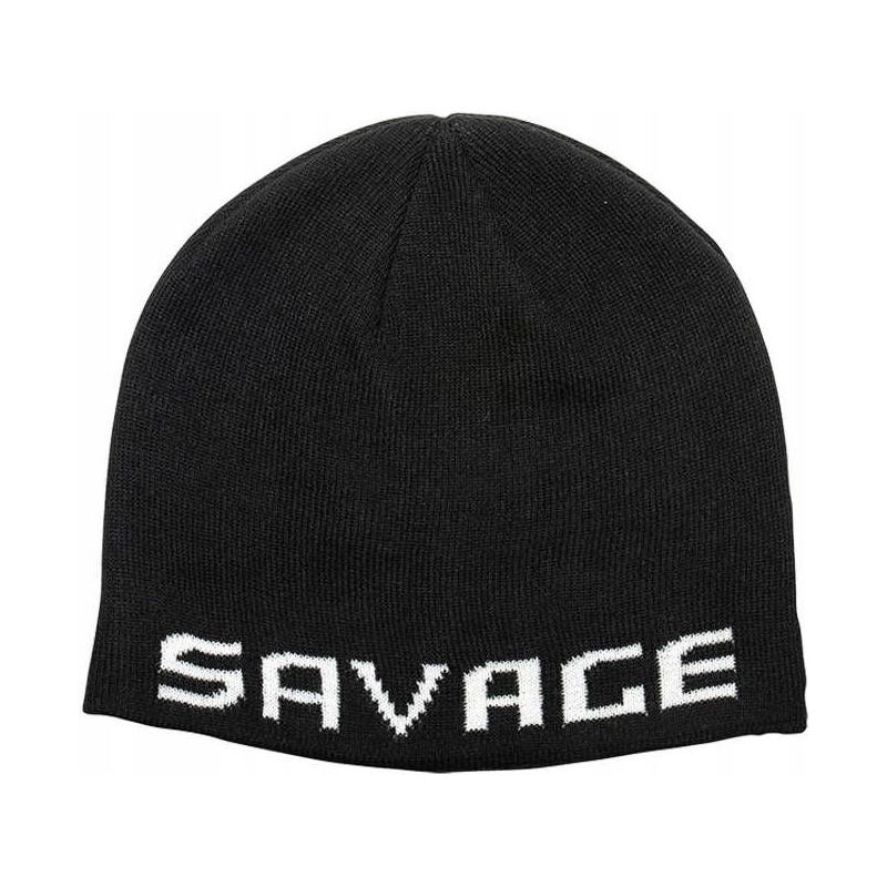 CZAPKA SAVAGE GEAR ZIMOWA LOGO BEANIE BLACK WHITE CZAPKA SAVAGE GEAR ZIMOWA LOGO BEANIE BLACK WHITE