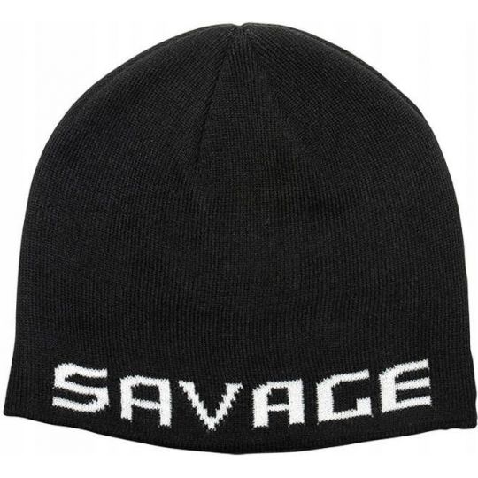CZAPKA SAVAGE GEAR ZIMOWA LOGO BEANIE BLACK WHITE CZAPKA SAVAGE GEAR ZIMOWA LOGO BEANIE BLACK WHITE