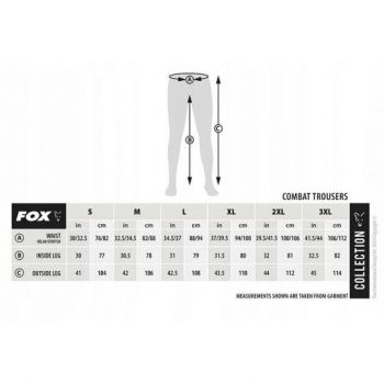 SPODNIE FOX COLLECTION COMBATS GREEN SILVER S