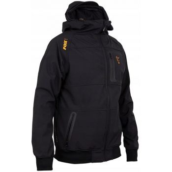 KURTKA FOX COLL BLACK ORANGE SHELL HOODIE XXL