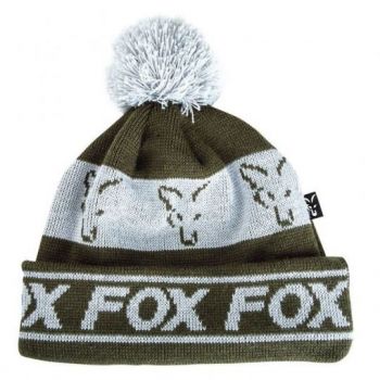 CZAPKA FOX ZIMOWA GREEN SILVER LINED BOBBLE