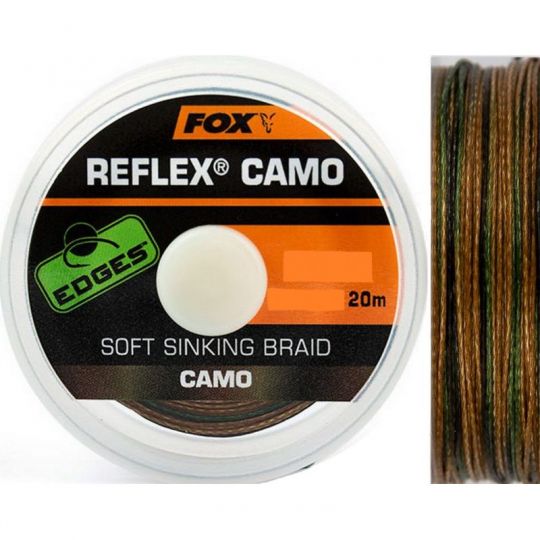 PLECIONKA FOX PRZYPONOWA REFLEX CAMO 25lb 20m PLECIONKA FOX PRZYPONOWA REFLEX CAMO 25lb 20m