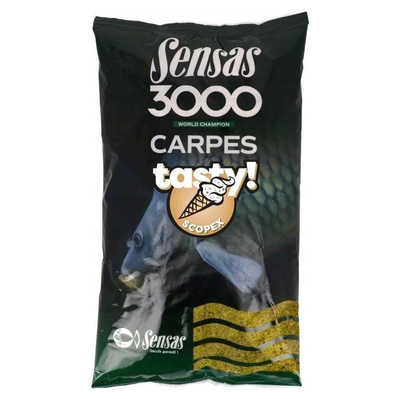ZANĘTA SENSAS 3000 CARPES TASTY SCOPEX 1kg ZANĘTA SENSAS 3000 CARPES TASTY SCOPEX 1kg