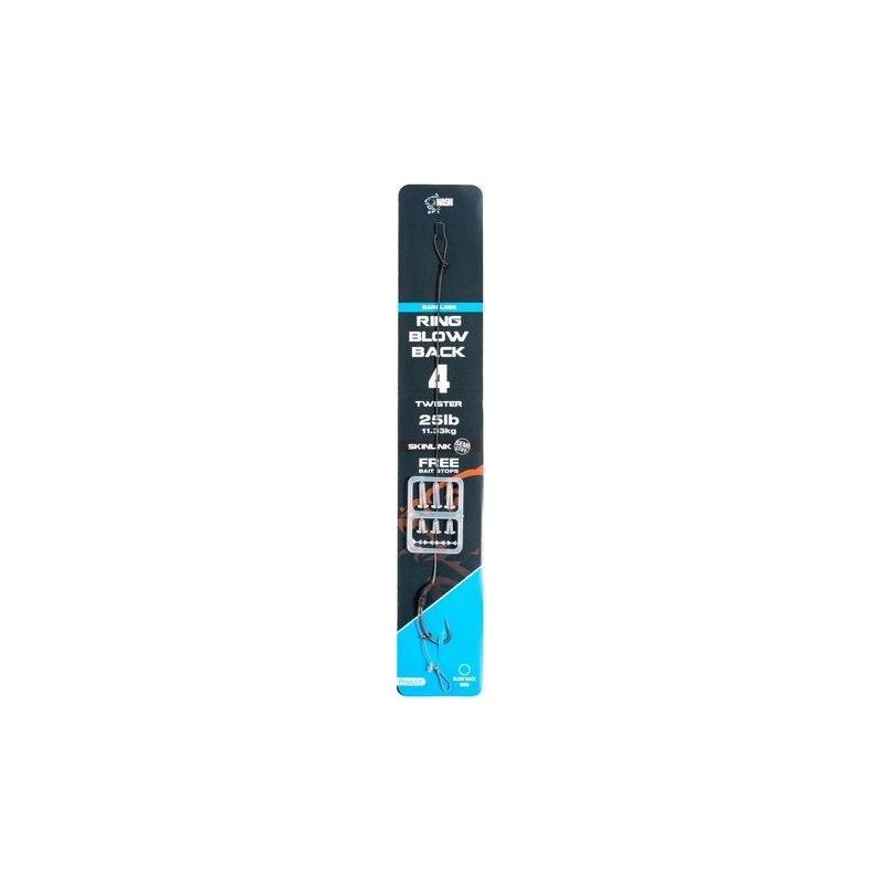 PRZYPON Z HAKIEM NASH RING BLOW BACK SIZE 4 BARBLE PRZYPON Z HAKIEM NASH RING BLOW BACK SIZE 4 BARBLE