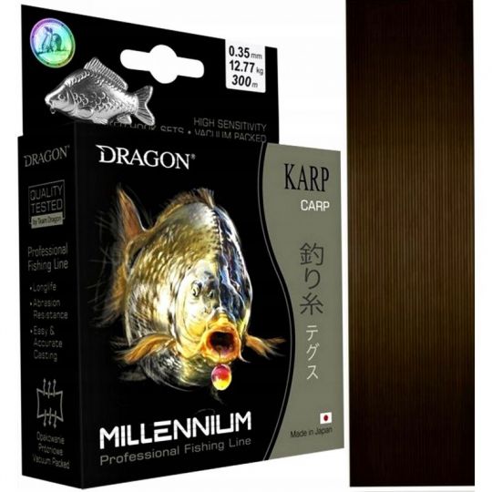 ŻYŁKA DRAGON MILLENIUM KARP 350m 0.25mm 6,93kg ŻYŁKA DRAGON MILLENIUM KARP 350m 0.25mm 6,93kg