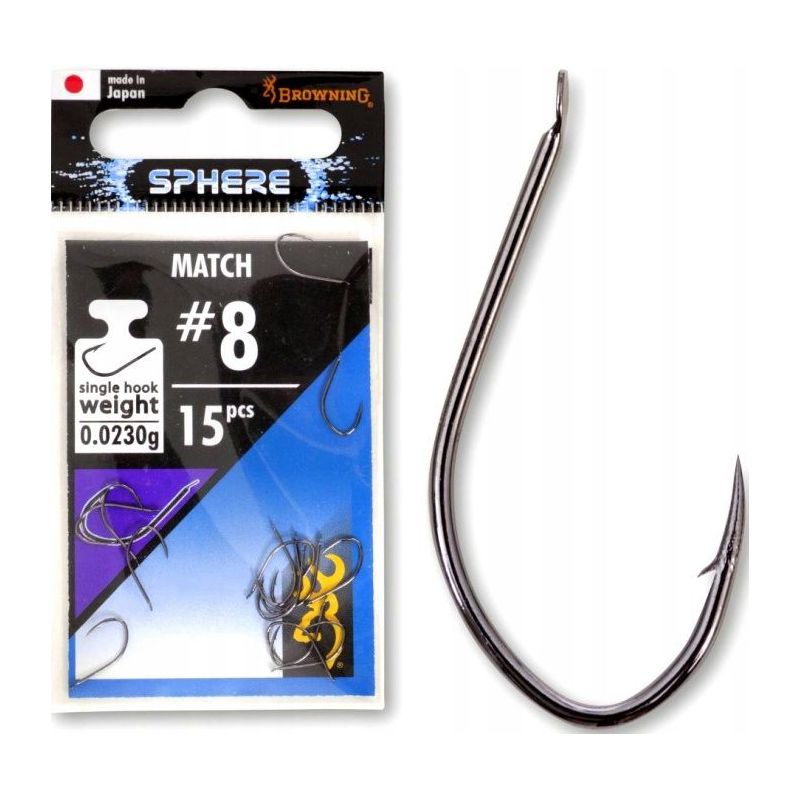 HACZYKI BROWNING SPHERE MATCH NIKIEL ROZ.12 15szt HACZYKI BROWNING SPHERE MATCH NIKIEL ROZ.12 15szt