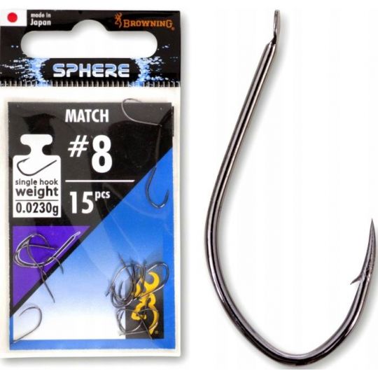 HACZYKI BROWNING SPHERE MATCH NIKIEL ROZ.12 15szt HACZYKI BROWNING SPHERE MATCH NIKIEL ROZ.12 15szt