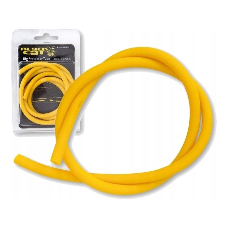 RURKA BLACK CAT GUMOWA ŻÓŁTA RIG TUBE 3mm 1,0m RURKA BLACK CAT GUMOWA ŻÓŁTA RIG TUBE 3mm 1,0m