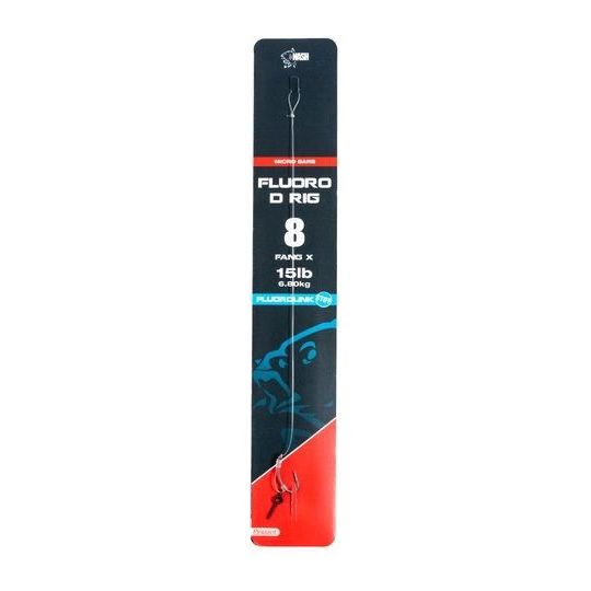 HACZYK NASH FLUOROCARBON D-RIG Z PRZYPONEM 8 BARBE HACZYK NASH FLUOROCARBON D-RIG Z PRZYPONEM 8 BARBE