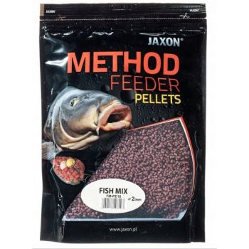 PELLET JAXON METHOD FEEDER READY 2mm 500g FISH MIX