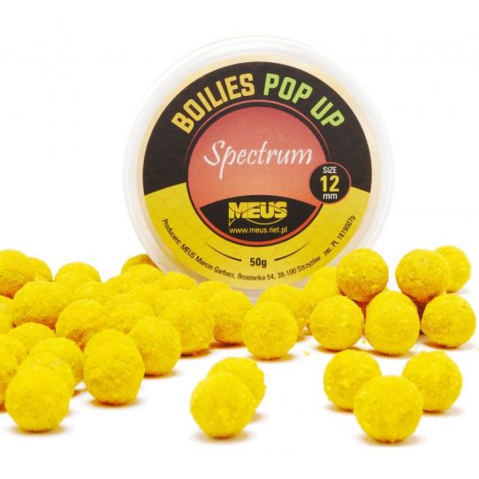 KULKI MEUS POP UP SPECTRUM 12mm 50g BANAN KULKI MEUS POP UP SPECTRUM 12mm 50g BANAN