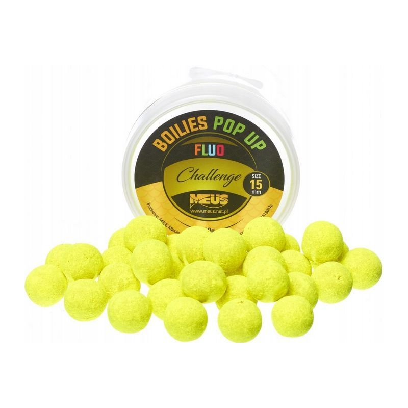 KULKI MEUS CHALLENGE POP UP FLUO 15mm LEMON SCHOCK KULKI MEUS CHALLENGE POP UP FLUO 15mm LEMON SCHOCK
