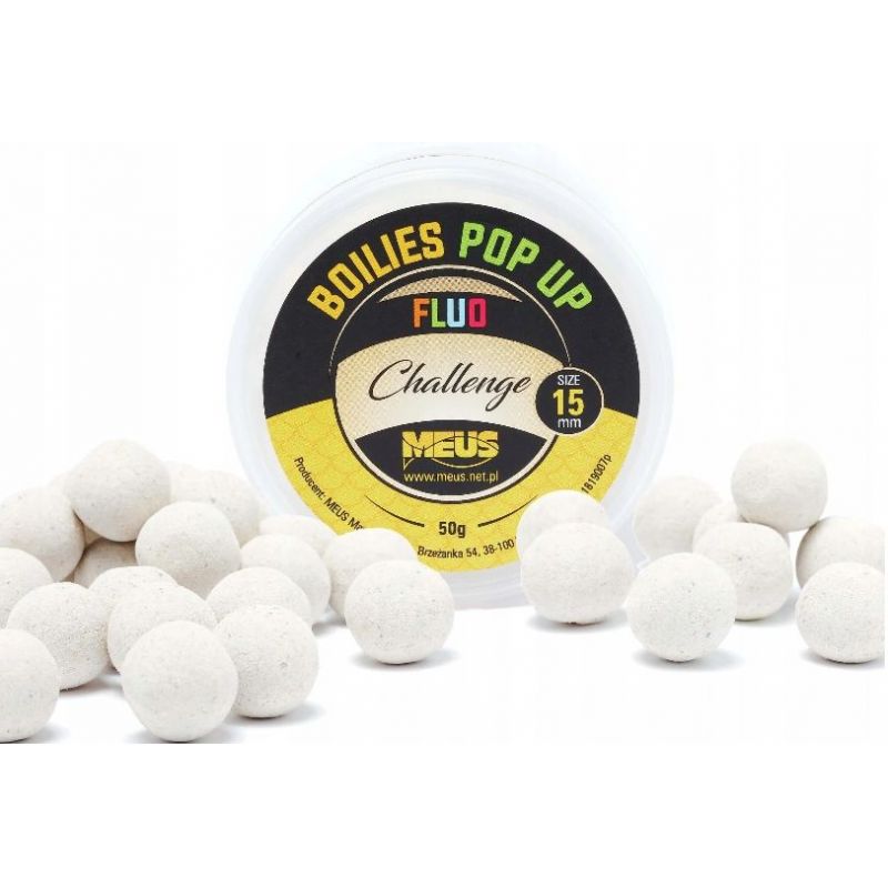 KULKI MEUS CHALLENGE POP UP FLUO 12mm WHITE WORM KULKI MEUS CHALLENGE POP UP FLUO 12mm WHITE WORM