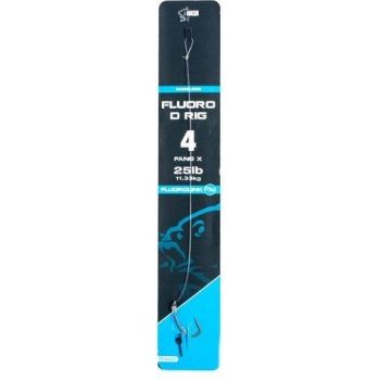 HACZYK NASH FLUOROCARBON D-RIG Z PRZYPONEM 6 BARBL