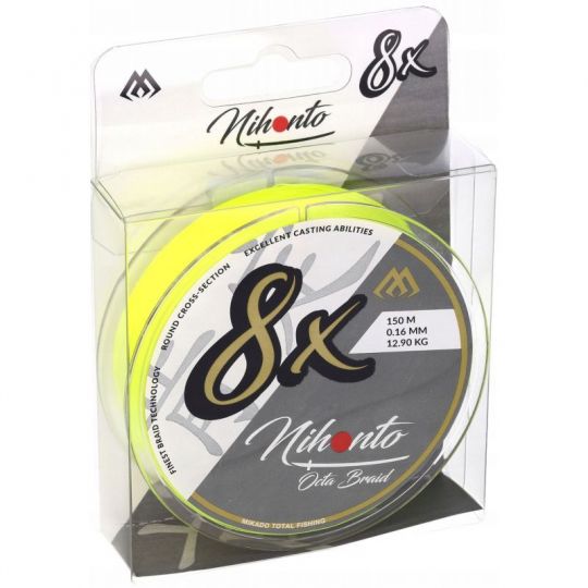 PLECIONKA NIHONTO OCTA BRAID 150M FLUO 0,20mm PLECIONKA NIHONTO OCTA BRAID 150M FLUO 0,20mm