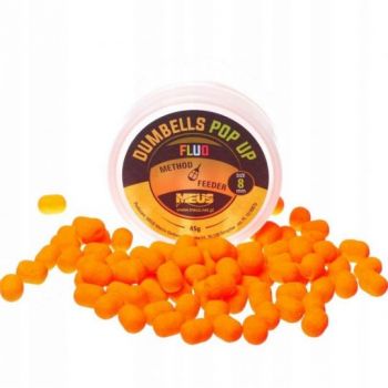 DUMBELL MEUS FLUO POP UP 8mm 45g ORZECH TYGRYSI