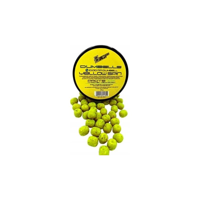 DUMBELLS METHOD MANIA SINKING 10mm YELLOW SPIN DUMBELLS METHOD MANIA SINKING 10mm YELLOW SPIN