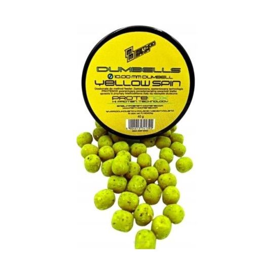 DUMBELLS METHOD MANIA SINKING 10mm YELLOW SPIN DUMBELLS METHOD MANIA SINKING 10mm YELLOW SPIN