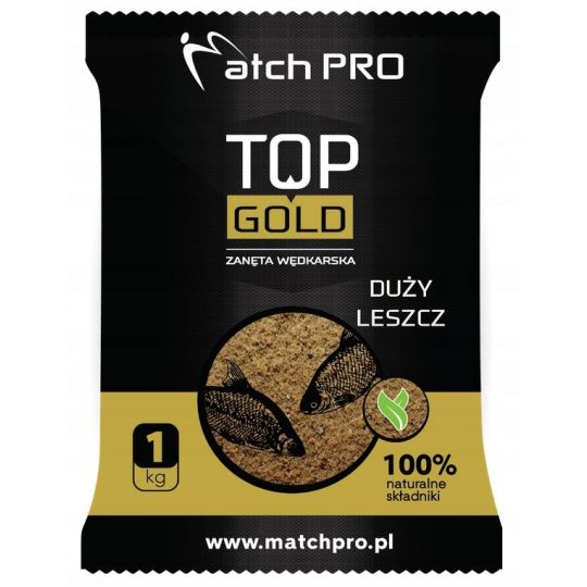 ZANĘTA MATCH PRO TOP GOLD DUŻY LESZCZ 1kg ZANĘTA MATCH PRO TOP GOLD DUŻY LESZCZ 1kg