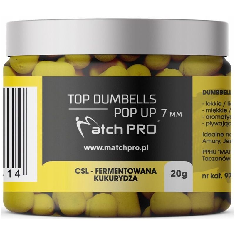 DUMBELLS MATCH PRO TOP POP UP CSL 7mm 20g DUMBELLS MATCH PRO TOP POP UP CSL 7mm 20g