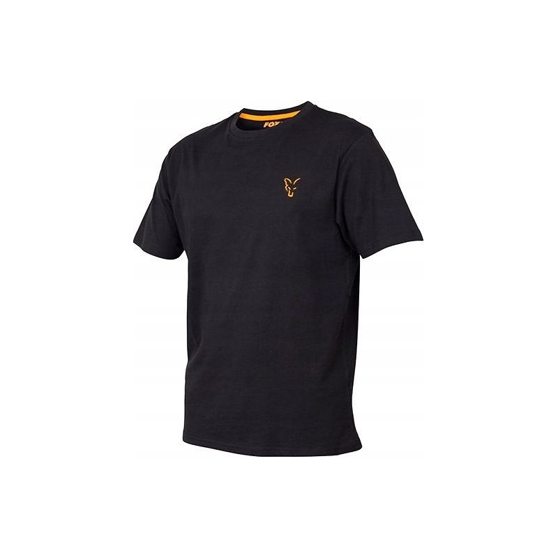 KOSZULKA T-SHIRT FOX COLL BLACK ORANGE ROZMIAR L
