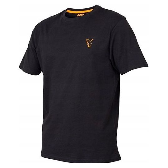 KOSZULKA T-SHIRT FOX COLL BLACK ORANGE ROZMIAR L