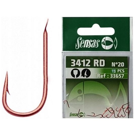 HACZYKI SENSAS 3412 ROUGE ROZMIAR 12 HAKI HACZYKI SENSAS 3412 ROUGE ROZMIAR 12 HAKI