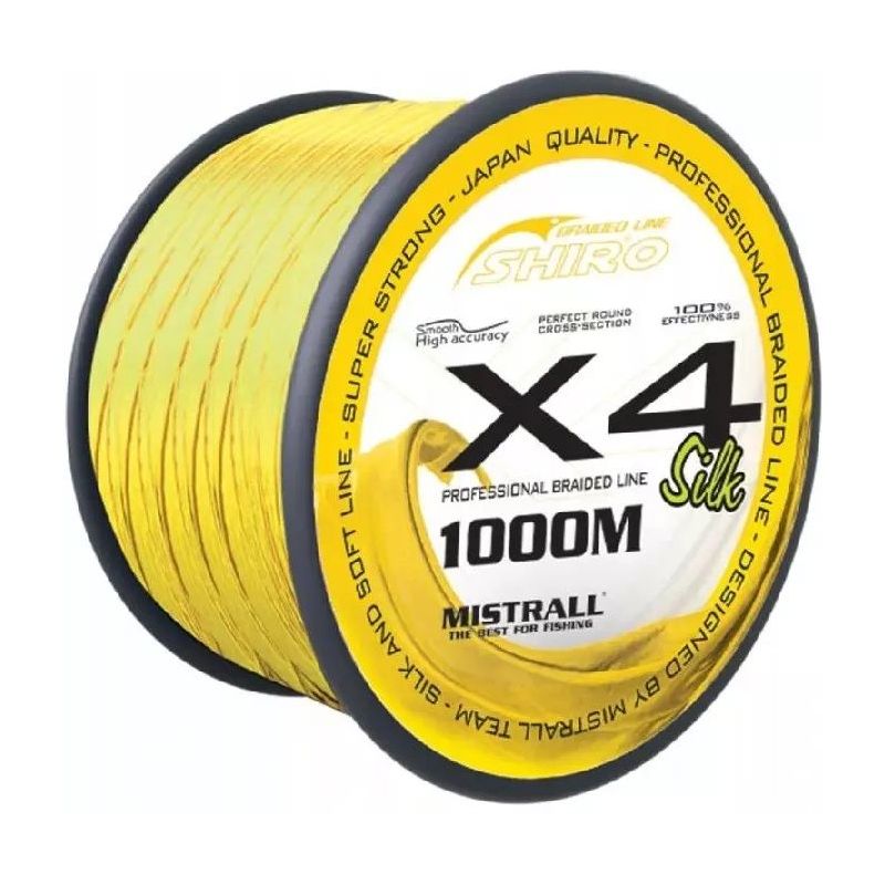 PLECIONKA MISTRALL FLUO SHIRO X4 1000m 0,36mm PLECIONKA MISTRALL FLUO SHIRO X4 1000m 0,36mm