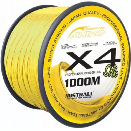PLECIONKA MISTRALL FLUO SHIRO X4 1000m 0,13mm PLECIONKA MISTRALL FLUO SHIRO X4 1000m 0,13mm