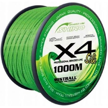 PLECIONKA MISTRALL SHIRO X4 1000m ZIELONA 0,13mm