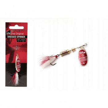 BŁYSTKA OBROTOWA DAM SPINNER DRESSED RED 2 4g