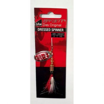 BŁYSTKA OBROTOWA DAM SPINNER DRESSED RED 2 4g