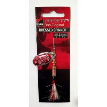 BŁYSTKA OBROTOWA DAM SPINNER DRESSED RED 3 6g