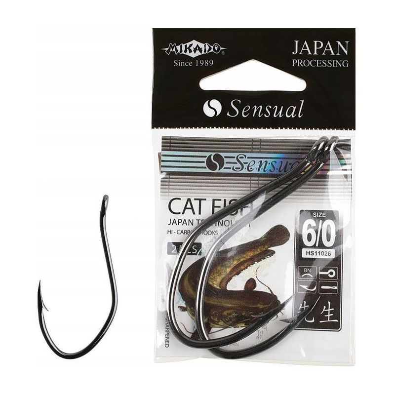 HACZYKI MIKADO SENSUAL CAT FISH 8/0 BN HAKI 2szt HACZYKI MIKADO SENSUAL CAT FISH 8/0 BN HAKI 2szt