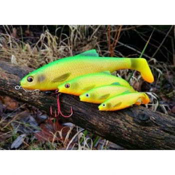 GUMA SAVAGE GEAR ROACH PADDLE TAIL 10cm MUDDY ROAC