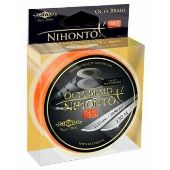 PLECIONKA NIHONTO OCTA BRAID 150M ORANGE 0,23mm 