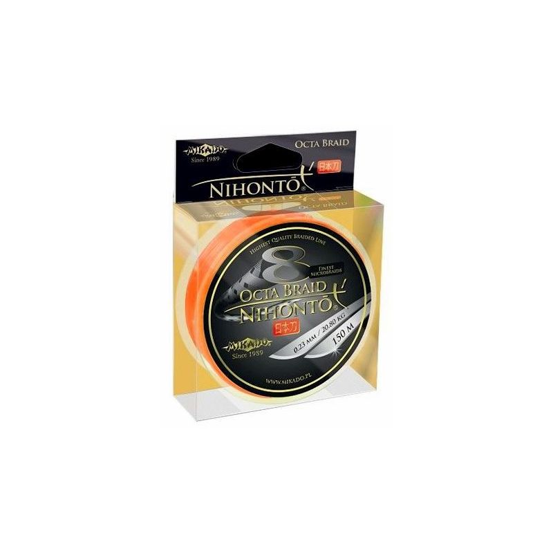 PLECIONKA NIHONTO OCTA BRAID 150M ORANGE 0,23mm PLECIONKA NIHONTO OCTA BRAID 150M ORANGE 0,23mm