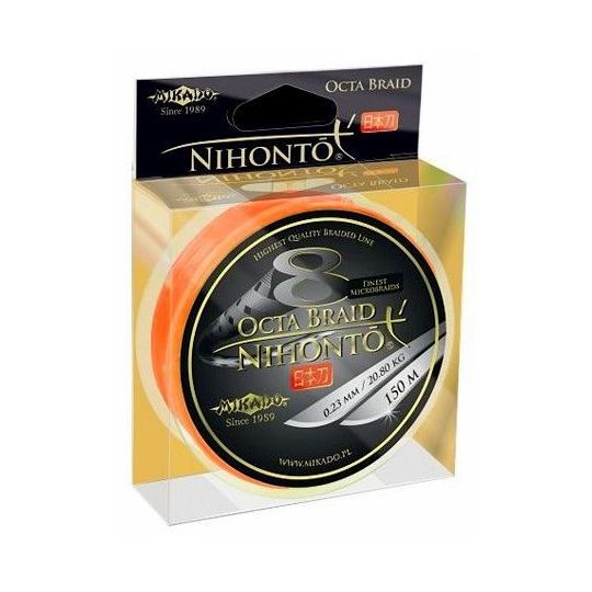 PLECIONKA NIHONTO OCTA BRAID 150M ORANGE 0,23mm PLECIONKA NIHONTO OCTA BRAID 150M ORANGE 0,23mm
