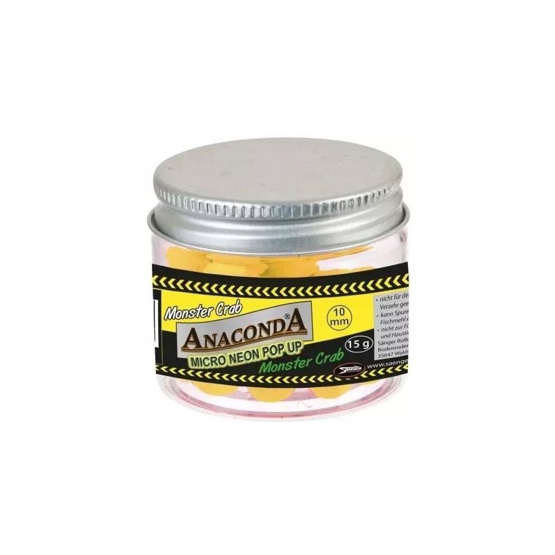 KULKI ANACONDA POP UP MICRO NEON MONSTER CRAB 10mm KULKI ANACONDA POP UP MICRO NEON MONSTER CRAB 10mm