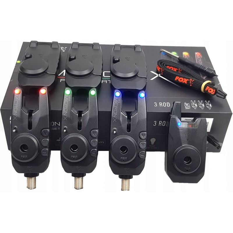 ZESTAW SYGNALIZATORÓW FOX MINI MICRON X 3 SET 3+1