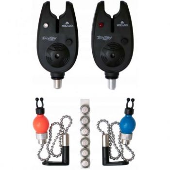 ZESTAW WĘDKARSKI MIKADO 2x SYGNALIZATOR 2x HANGER