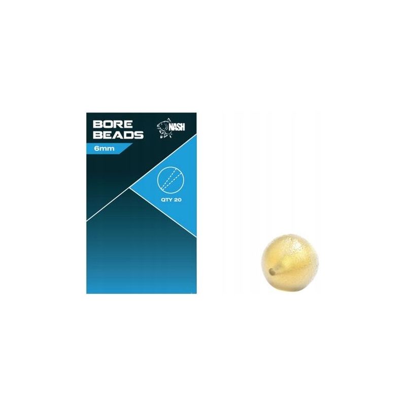 KORALIKI NASH MIĘKKIE BORE BEADS SOFT TAPER 6mm KORALIKI NASH MIĘKKIE BORE BEADS SOFT TAPER 6mm