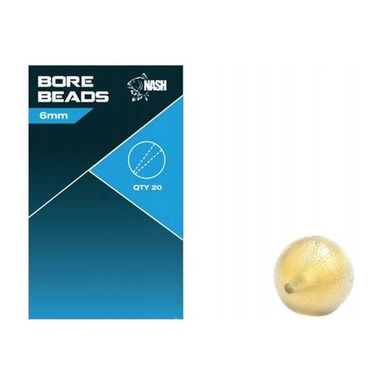KORALIKI NASH MIĘKKIE BORE BEADS SOFT TAPER 6mm KORALIKI NASH MIĘKKIE BORE BEADS SOFT TAPER 6mm