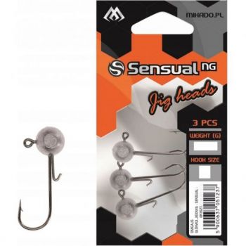 GŁÓWKI JIGOWE MIKADO SENSUAL 10g ROZMIAR 3/0 3szt