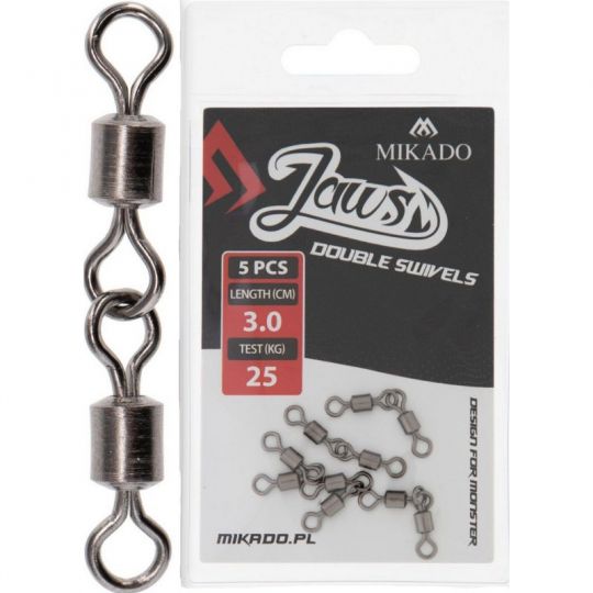 KRĘTLIK MIKADO JAWS DOUBLE SWIVELS 25kg 5szt KRĘTLIK MIKADO JAWS DOUBLE SWIVELS 25kg 5szt