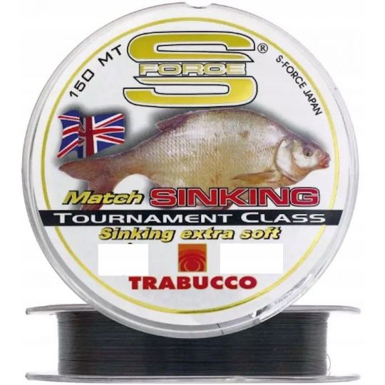 ŻYŁKA TRABUCCO S-FORCE MATCH SINKING 150m 0,20mm ŻYŁKA TRABUCCO S-FORCE MATCH SINKING 150m 0,20mm