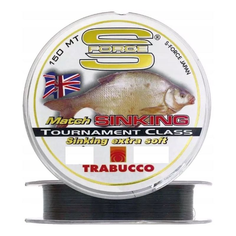 ŻYŁKA TRABUCCO S-FORCE MATCH SINKING 150m 0,18mm