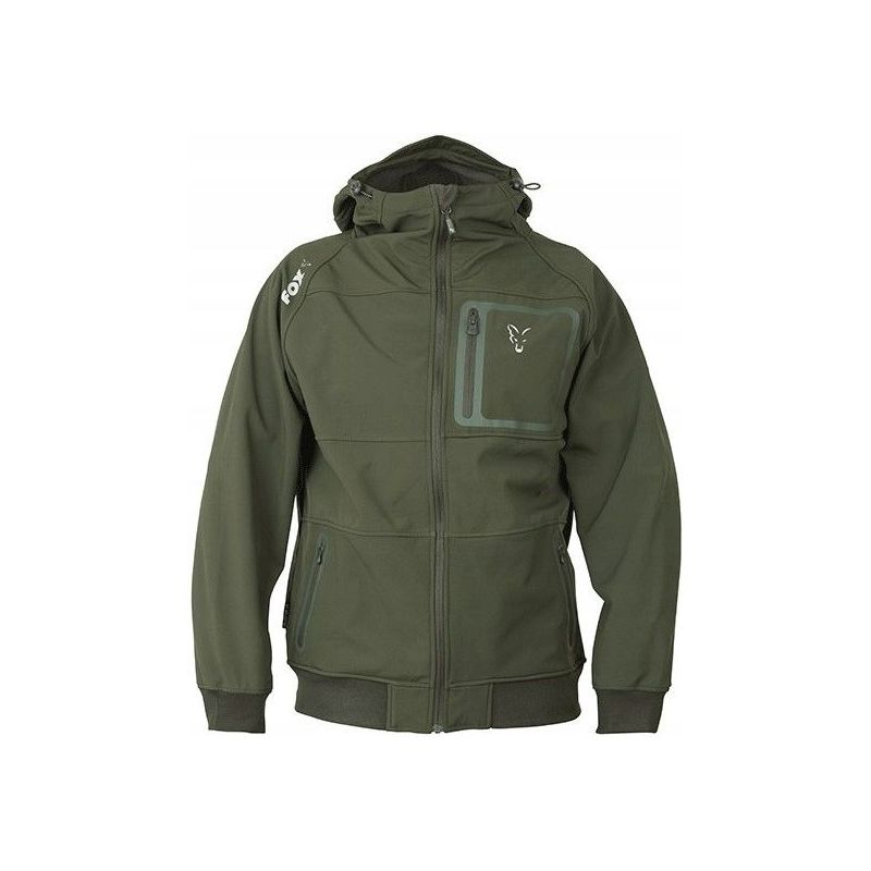 KURTKA FOX COLL GREEN SILVER SHELL HOODIE M