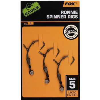 PRZYPON FOX HAKI RONNIE MED CURVE HACZYK 5 3szt