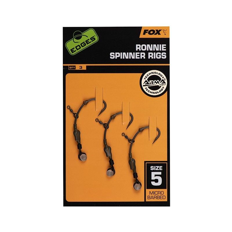 PRZYPON FOX HAKI RONNIE MED CURVE HACZYK 5 3szt PRZYPON FOX HAKI RONNIE MED CURVE HACZYK 5 3szt
